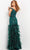 Jovani - 05660 Off Shoulder Sequined and Feathered Gown Special Occasion Dress