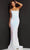 Jovani - 05664 One Shoulder Sequin Sheath Dress Prom Dresses 00 / Iridescent/White