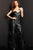 Jovani - 05669 Strapless Sweetheart Feathered Jumpsuit Evening Dresses