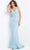 Jovani - 05752 Beaded Plunging V-Neck Mermaid Gown Prom Dresses