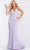 Jovani - 05752 Beaded Plunging V-Neck Mermaid Gown Prom Dresses