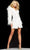 Jovani - 05853 Furry Suit Turned Dress Special Occasion Dress 00 / White