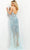 Jovani - 05872 Beaded Plunging V Neck Dress with Slit Prom Dresses