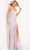 Jovani - 06109 Floral Appliques Sequin Embellished High Slit Gown Prom Dresses