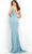 Jovani - 06276 Jewel-Trimmed High Slit Sheath Gown Prom Dresses