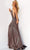 Jovani - 06333 Asymmetric Shiny Trumpet Gown Prom Dresses