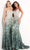 Jovani - 06459 Two Tone Sequined Strapless Sheath Dress Prom Dresses