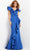 Jovani 06567 - Ruffle Trimmed Mermaid Evening Dress Evening Dresses 00 / Royal