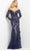 Jovani 06635 - Floral Off Shoulder Evening Gown Evening Dresses