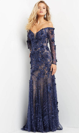 Jovani Off Shoulder Evening Gown