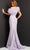 Jovani 06663 - Feathered Asymmetrical Lace Evening Dress Evening Dresses