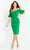 Jovani - 06832 Off Shoulder Puff Sleeve Dress Cocktail Dresses