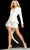 Jovani - 06876 Two-Piece Asymmetric Hem Short Suit Holiday Dresses