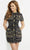 Jovani 06915 - Collared Short Sheath Dress Cocktail Dresses