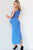 Jovani - 06918 Asymmetric One Shoulder Tea-Length Sheath Dress Cocktail Dresses