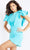 Jovani - 06942 Flutter Sleeve Crepe Romper Homecoming Dresses
