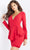 Jovani - 07032 Long Sleeve Draping Peplum Dress Special Occasion Dress