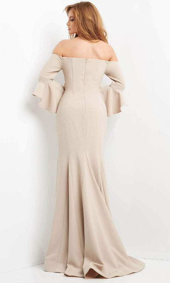 Jovani 07065 - Off-Shoulder Mermaid Mother of the Groom Dress