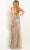 Jovani - 07073 Strapless Sequin Slit Column Gown Prom Dresses