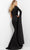 Jovani 07128 - Split Sleeve Cascade Evening Dress Evening Dresses