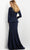 Jovani 07131 - Peplum Long Sleeve Evening Gown Mother of the Bride Dresess