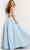 Jovani - 07145 Embellished Waist Tulle Gown Special Occasion Dress