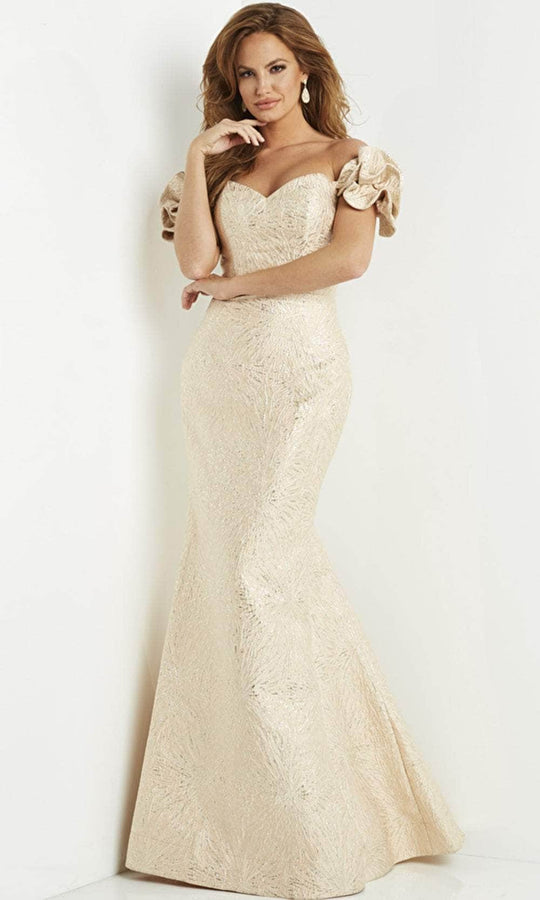 Jovani 07154 - Off Shoulder Mermaid Evening Dress