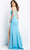 Jovani - 07173 Crystal Brooch Cutout Long Gown Special Occasion Dress