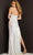 Jovani - 07228 Sequined Plunging V-Neck Sheath Dress Prom Dresses