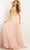 Jovani - 07259 Embellished Corset Tulle Gown Prom Dresses In Pink