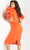 Jovani - 07269 Oversized Puff Sleeve Sheath Dress Special Occasion Dress