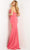 Jovani - 07323 Plunging Neck Crystal Beaded High Slit Prom Dress Special Occasion Dress