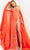 Jovani - 07419 Off Shoulder Cape Sheath Dress Prom Dresses 00 / Coral
