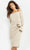 Jovani - 07442 Off Shoulder Draped Knee Length Dress Special Occasion Dress