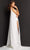 Jovani - 07528 Long Illusion Style Draped Gown Special Occasion Dress