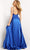 Jovani - 07550 Spaghetti Strap Satin Overskirt Gown Prom Dresses