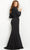 Jovani 07552 - V-Neck Front Slit Evening Gown Special Occasion Dress