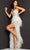 Jovani - 07591 Feather Ornate Sheer Gown Special Occasion Dress 00 / Off-White