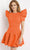 Jovani 07597 - Puffed Sleeves Cocktail Dress Cocktail Dresses