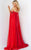 Jovani - 07652 Cascading Drape Off Shoulder Gown Prom Dresses