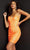 Jovani - 07787 Strapless Sequined Sweetheart Fitted Dress Cocktail Dresses 00 / Orange