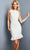 Jovani 07819 - Pleated Hem Cocktail Dress Cocktail Dresses 00 / Ivory