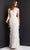 Jovani - 07914 Embroidered Sweetheart Fringed Gown Evening Dresses 00 / Off-White