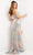 Jovani - 07915 Strapless Multicolored Slit Gown Prom Dresses