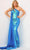 Jovani 08012 - Sequin Cutout Prom Dress Prom Dresses 00 / Iridescent Royal