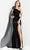 Jovani 08116 - Pleated Asymmetric Evening Dress Evening Dresses