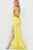 Jovani - 08153 Spaghetti Strap Glitter Gown Prom Dresses