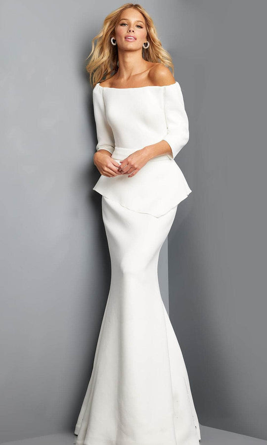 Jovani 08201 - Off Shoulder Evening Mother of the Bride Dress