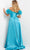 Jovani 08321 - Feathered Off Shoulder Evening Gown Evening Dresses