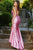 Jovani - 08400 Bead Showered Slit Sheath Gown Prom Dresses